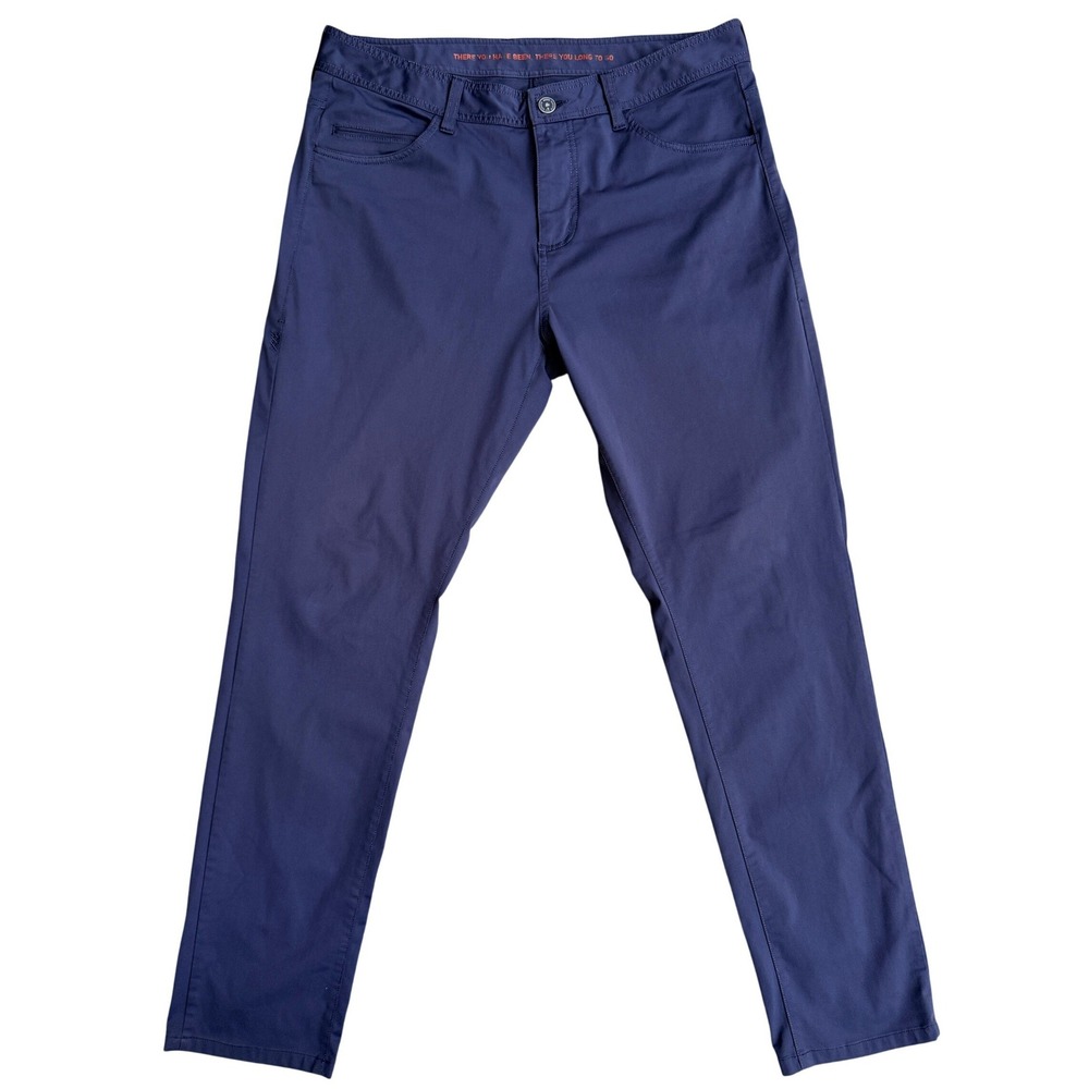 Rhone Pants Mens 35 Blue Commuter Slim Fit 100554 Performance Five Pocket